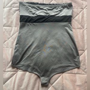 Black and Grey strapless bodysuit ( Never Worn)